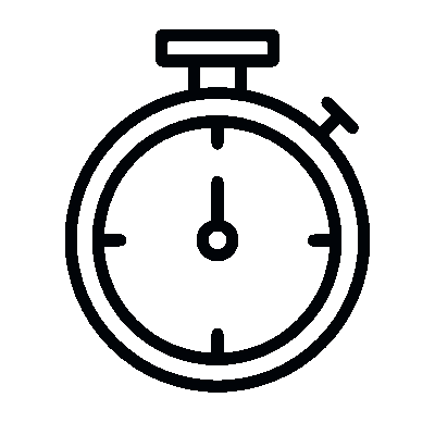 Wired outline 46 timer stopwatch hover start
