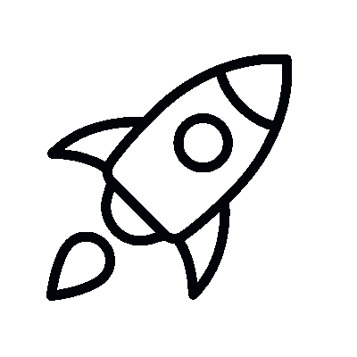 Wired outline 489 rocket space hover flying